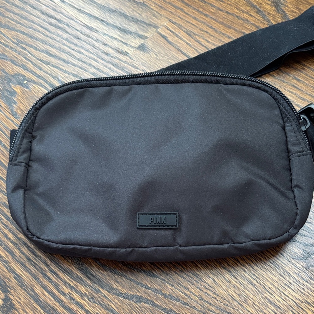 PINK Victoria's Secret Black Belt Bag